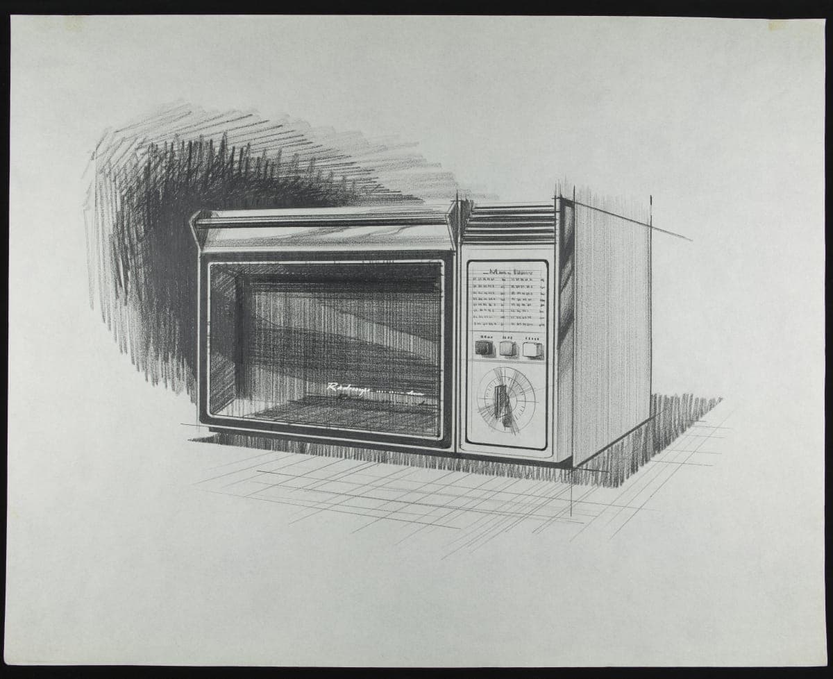 Rendering of Amana Radarange by Mel Boldt and Associates, 1970-1979