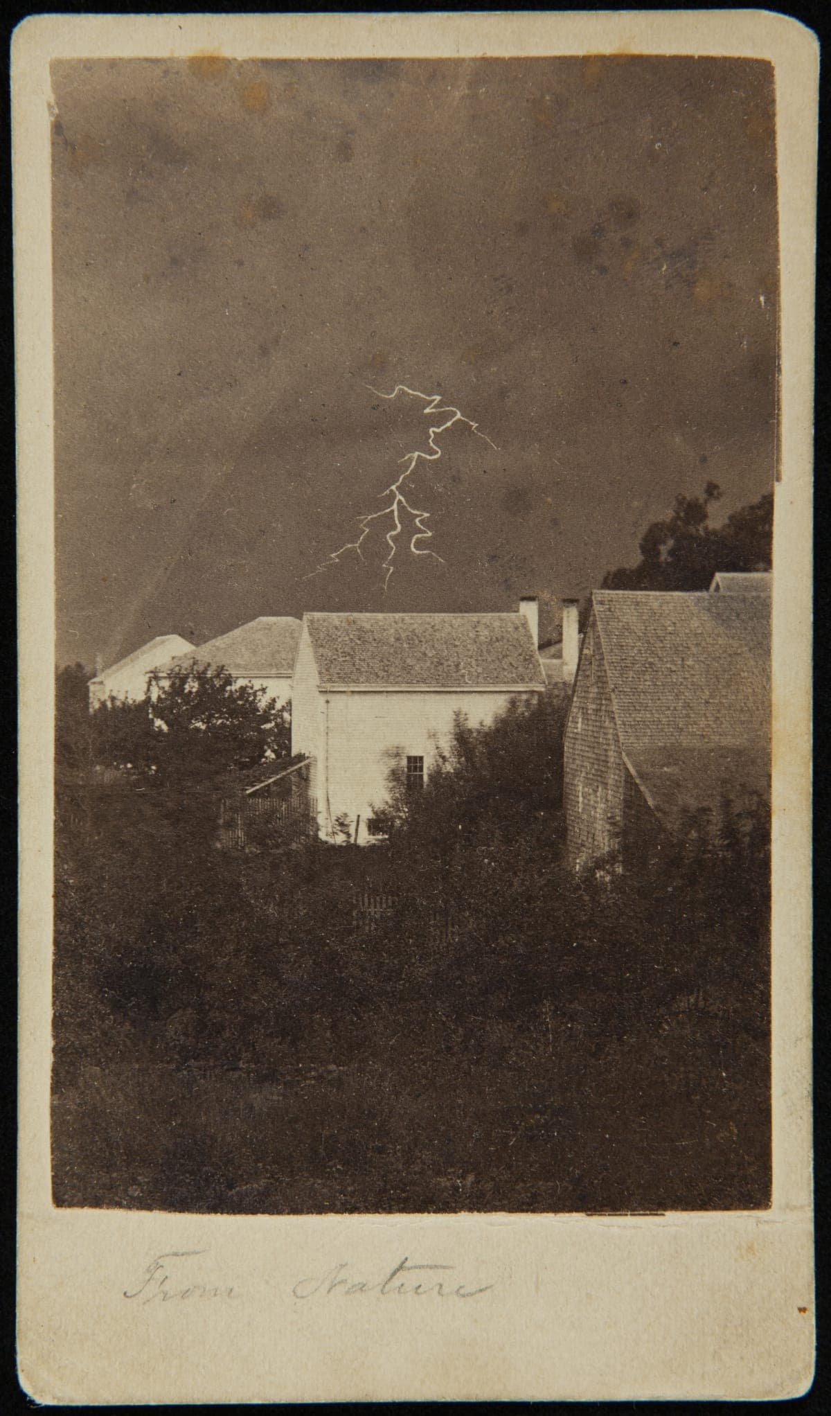 "From Nature," Lightning Photographed over Bridgewater, Massachusetts, August 1863