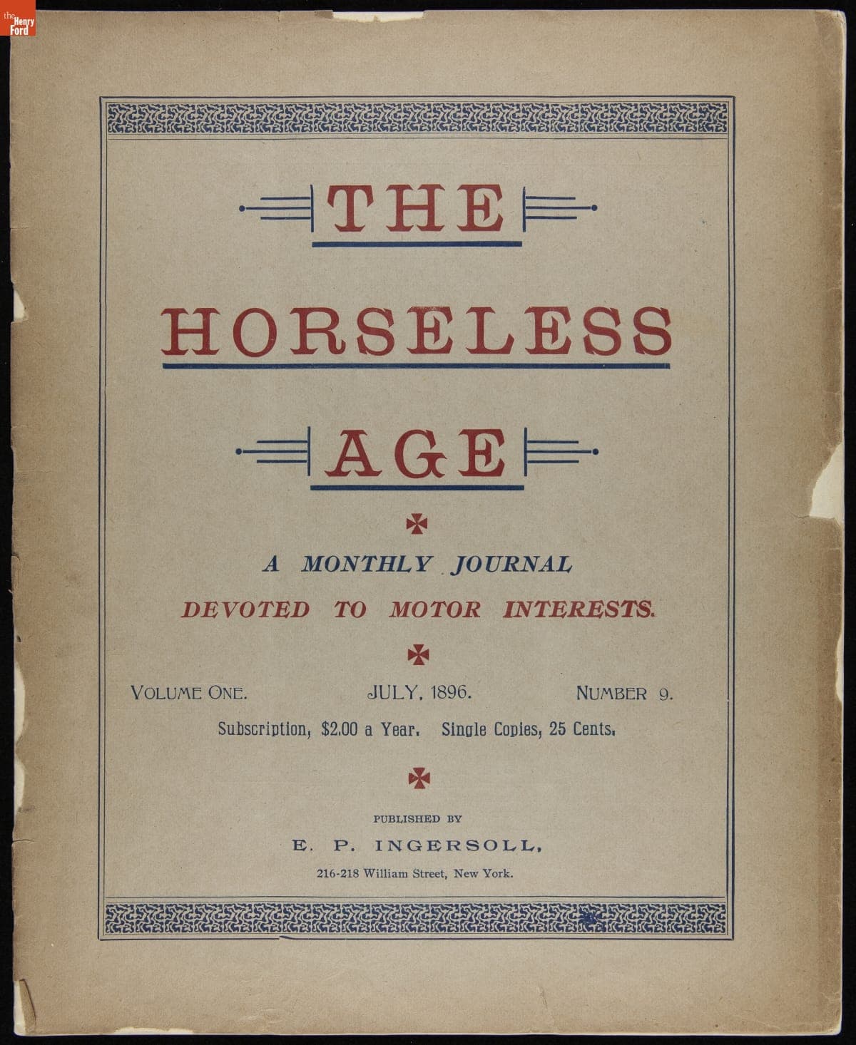 The Horseless Age, July 1896