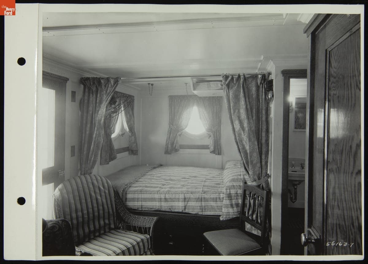 Bedroom on Ford Towboat "Lake Osweya," May 1, 1931