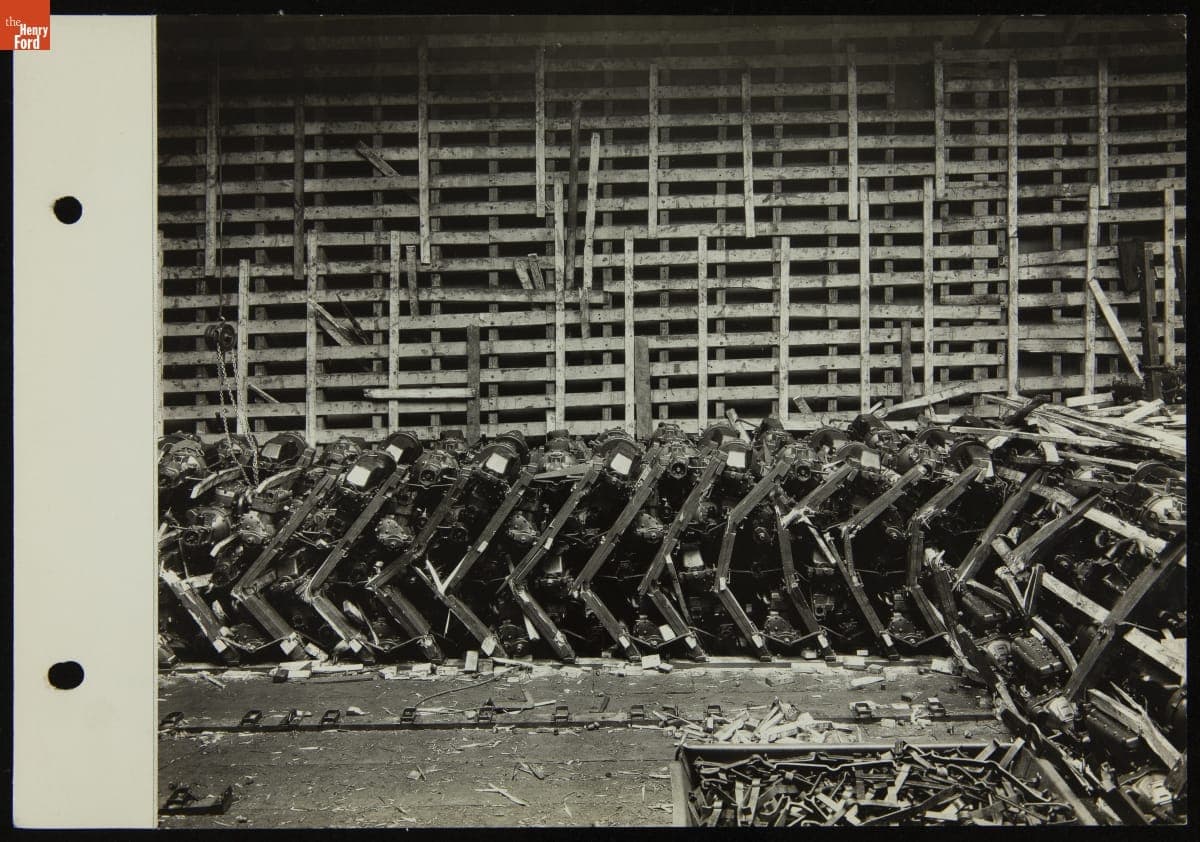 Hull of Freighter "Oneida" Loaded with Automobile Parts, circa 1924