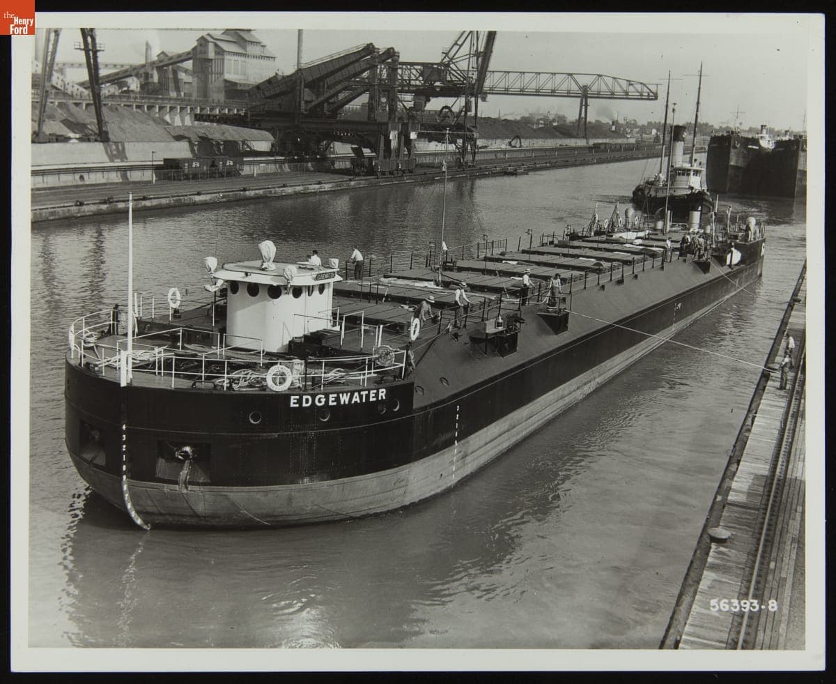 Ford Freighter "Edgewater" Docked at the Ford Rouge Plant, August 10, 1931