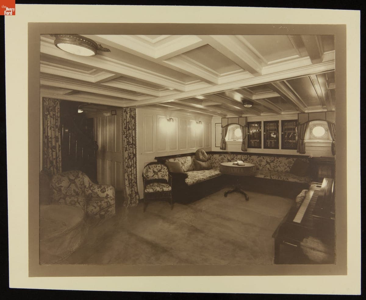 Stateroom on Henry Ford's Personal Yacht "Sialia," circa 1925