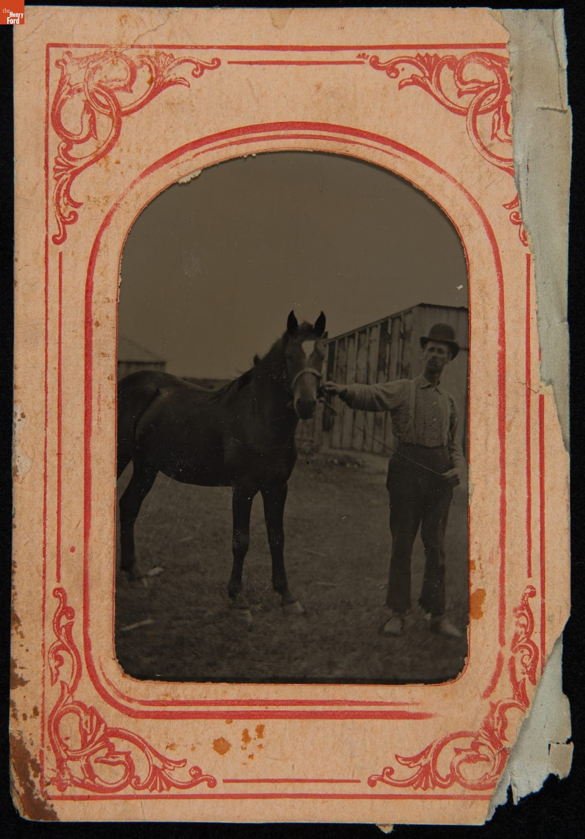 Man Leading a Horse, circa 1895