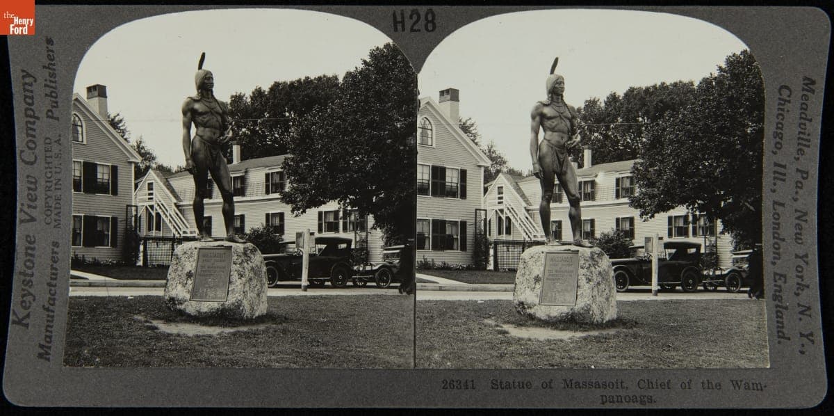 Statue of Massasoit, Chief of the Wampanoags, 1925