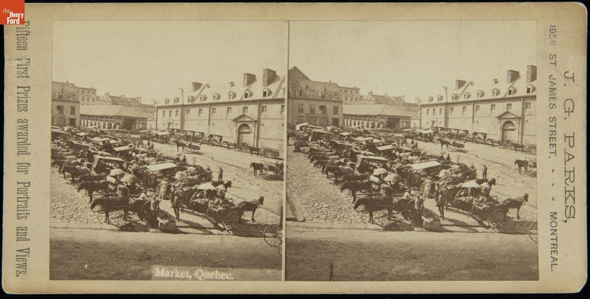 Market, Quebec, 1864-1894
