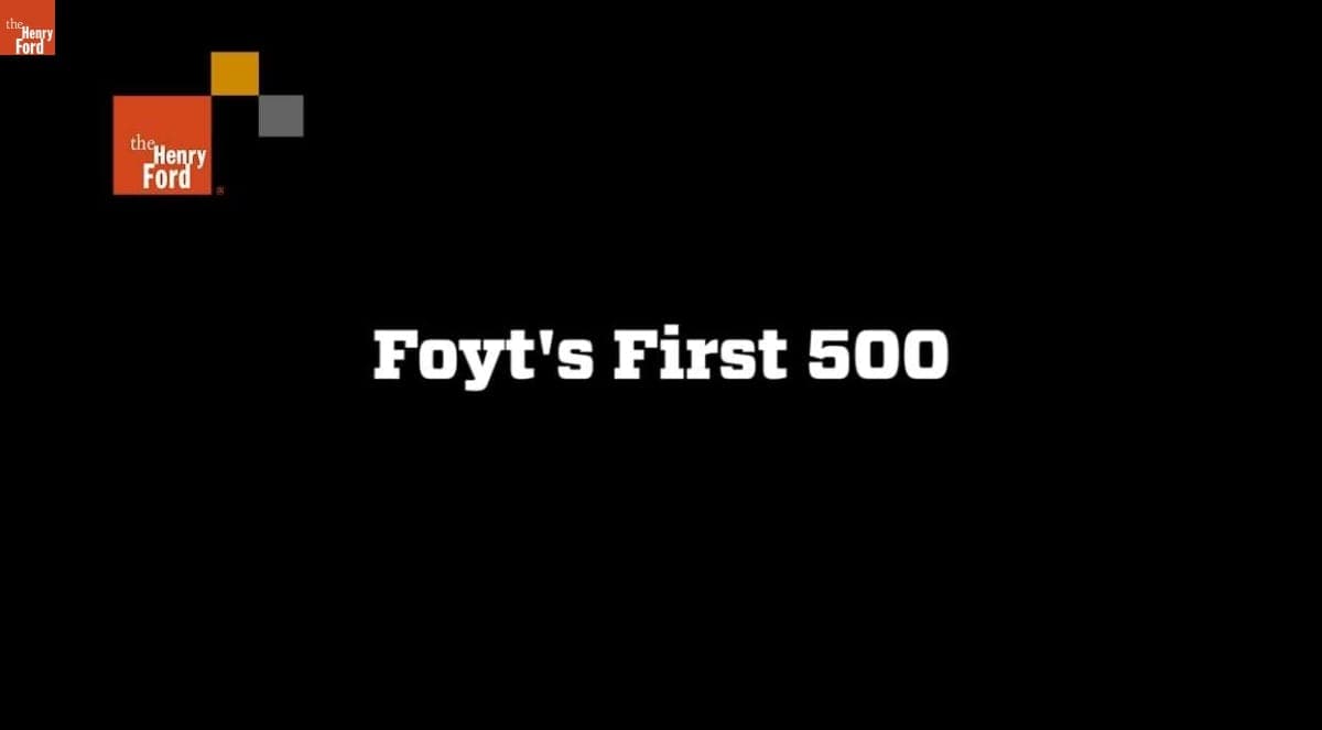 "Foyt's First 500," Clip from Interview with A.J. Foyt, August 18, 2008