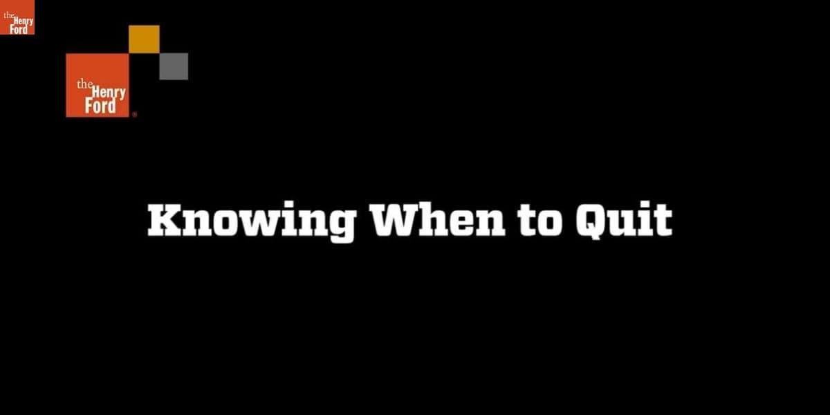 "Knowing When to Quit," Clip from Interview with A.J. Foyt, August 18, 2008