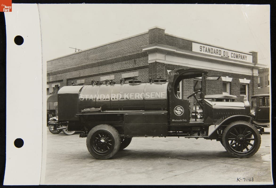 Mack AB Tank Truck Carrying "Standard Kerosene," July 1925