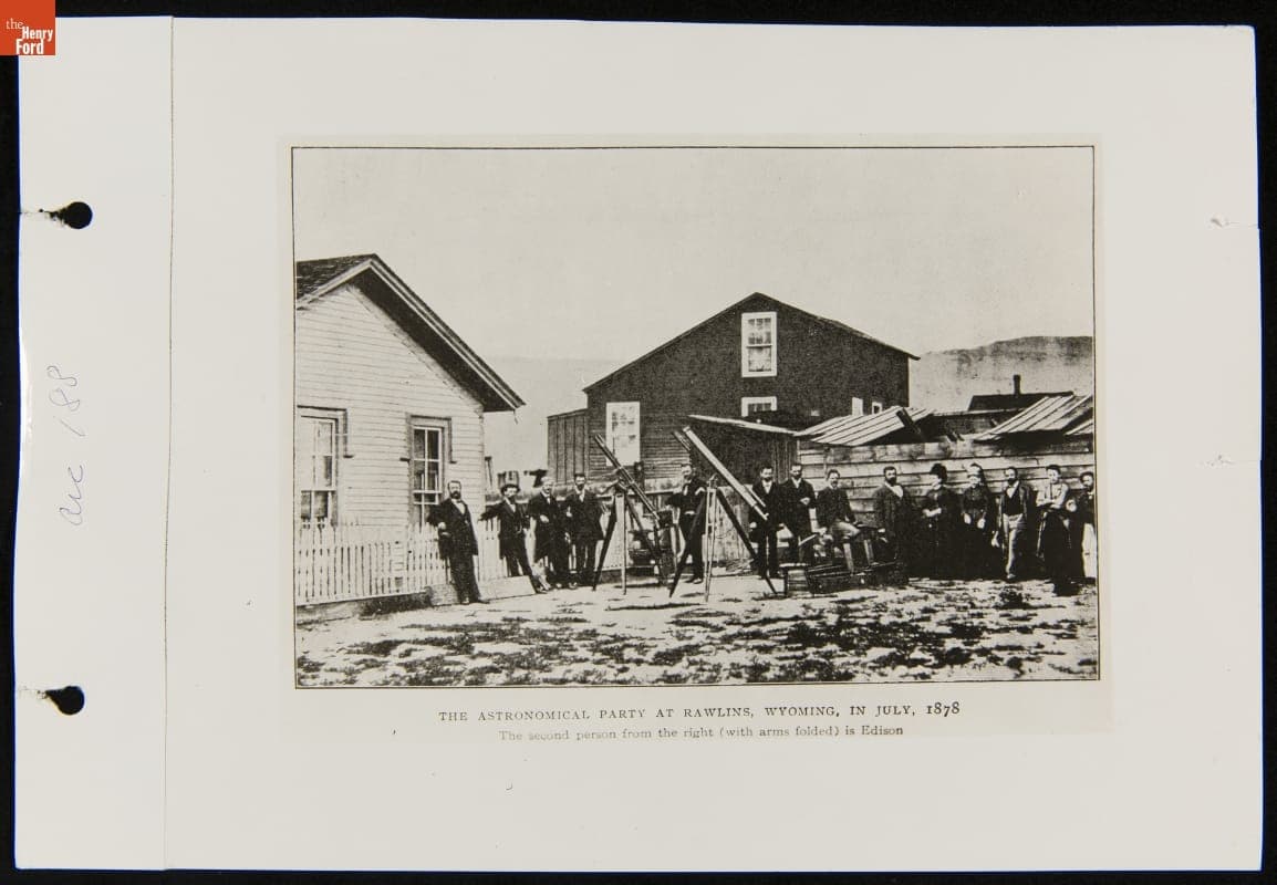 Thomas Edison with Henry Draper's Expedition to View the July 1878 Solar Eclipse, Rawlins, Wyoming Territory