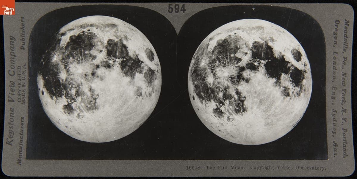Stereograph, "The Full Moon," 1904-1908