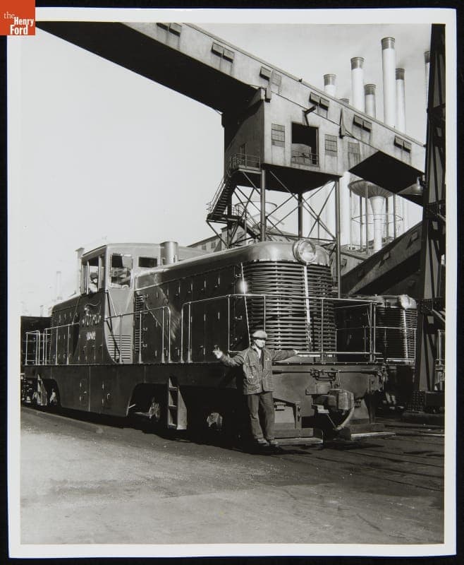 Diesel Locomotive at the Ford Rouge Plant, November 1937