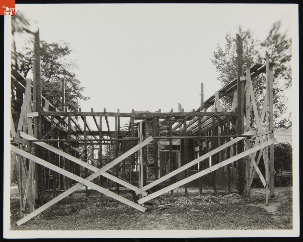Logan County Courthouse Being Dismantled for Removal to Greenfield Village, September 1929