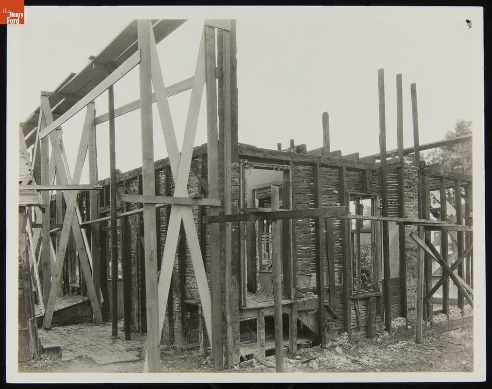 Logan County Courthouse Being Dismantled for Removal to Greenfield Village, September 1929