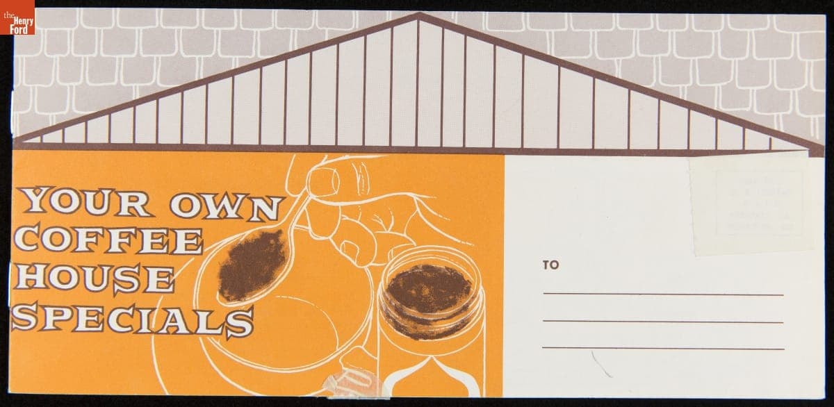 "Your Own Coffee House Specials," circa 1965