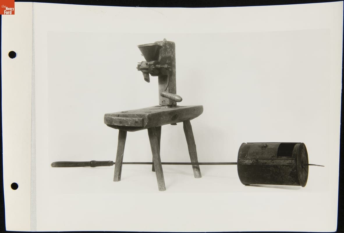 Coffee Mill and Roaster, Photographed in 1933