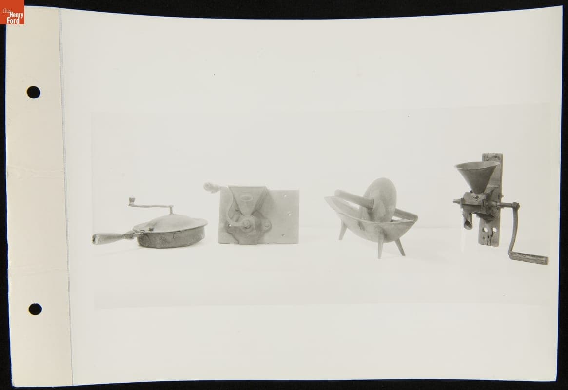 Coffee Grinders and Roasters, Photographed in 1933