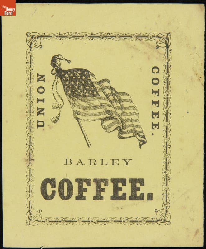 Label for Union Coffee, Barley Coffee, 1861-1863