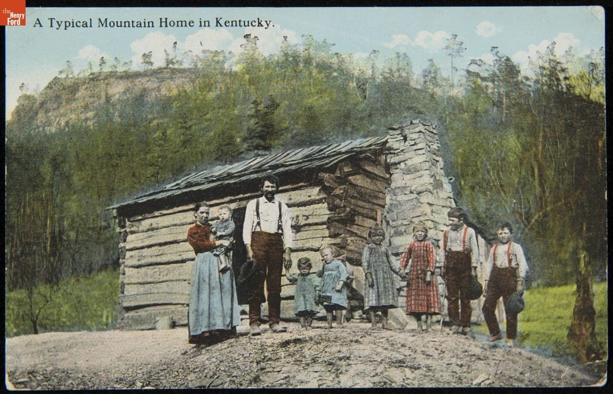 Postcard, "A Typical Mountain Home in Kentucky," 1910-1929