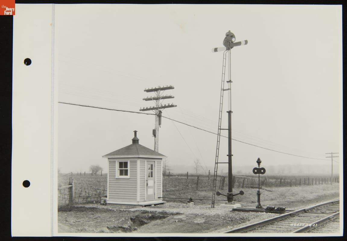 Railroad Signal Lights, Detroit, Toledo & Ironton Railroad, February 1927
