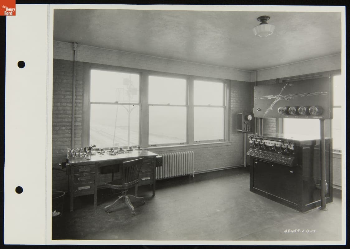 Detroit, Toledo & Ironton Railroad Signal Tower at Diann, Michigan, February 1927