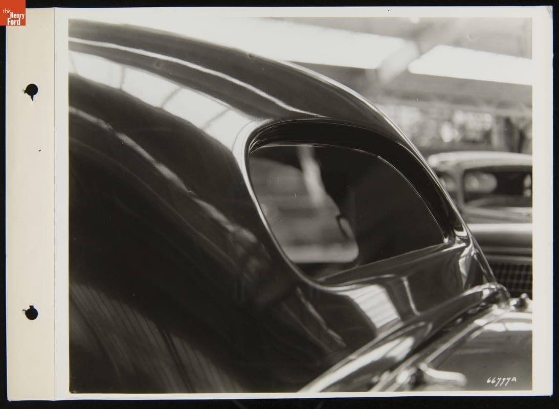 Ford Automobile with Safety Glass in Rear Window, September 1936