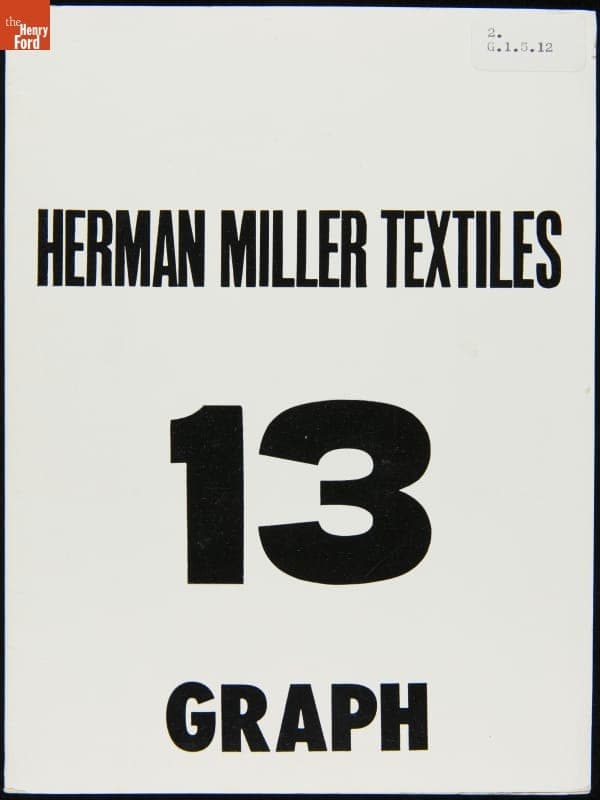 Herman Miller Textiles Swatches, "13 Graph," 1964