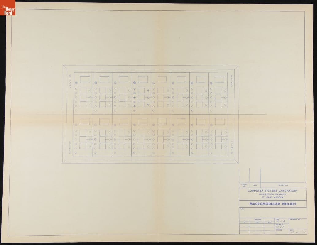 Technical Drawing for the "TOWTMTEWP" Computer, December 1971