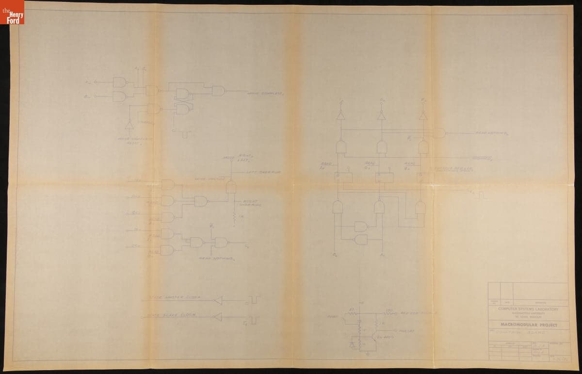 Technical Drawing, "Turing Stepper" for the "TOWTMTEWP" Computer, June 1971