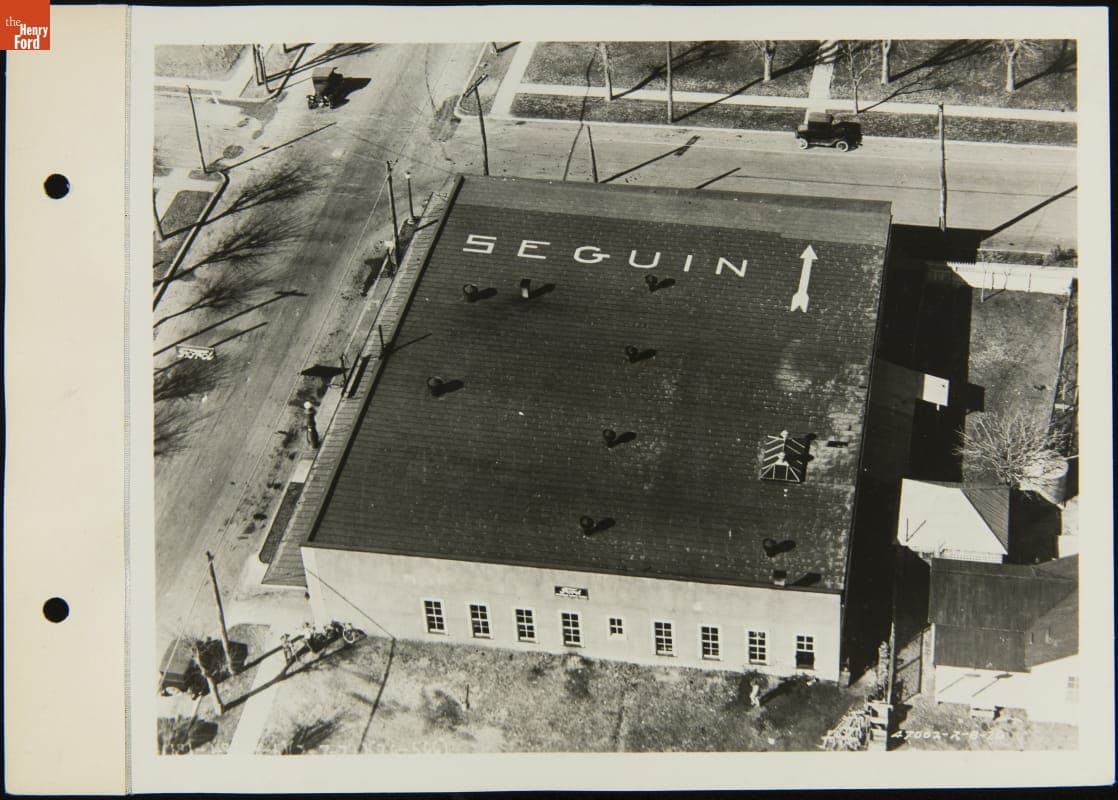 Airmarker Painted on a Ford Dealership Roof, Seguin, Texas, July 1926