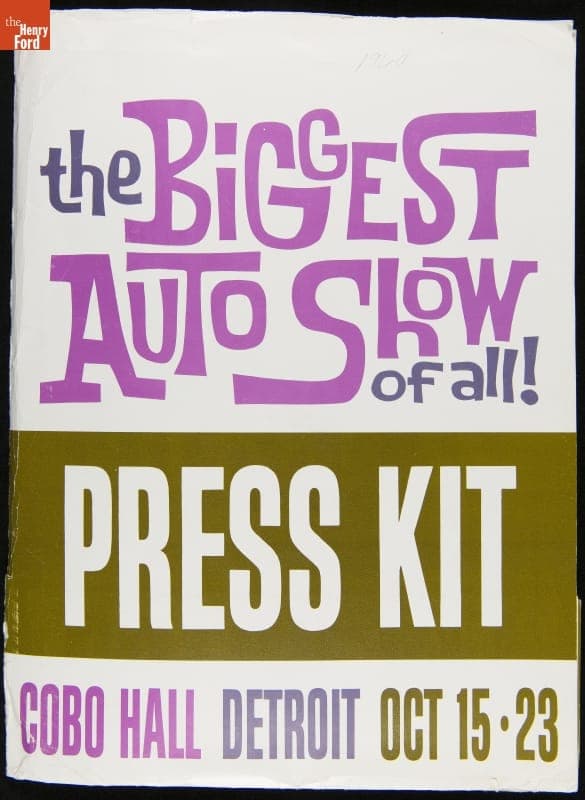 Press Kit for the Forty-Third National Automobile Show, Detroit, 1960