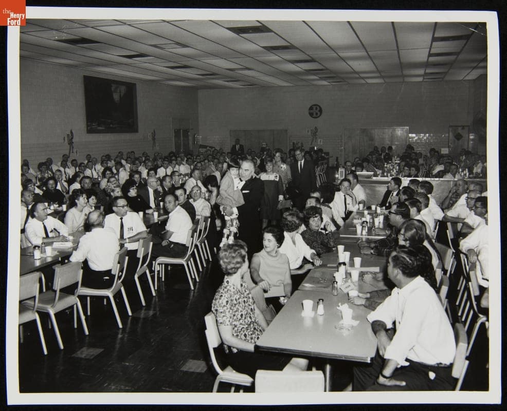 Burroughs Plant Employee Lunchroom, United Foundation Torch Drive Event, November 1967
