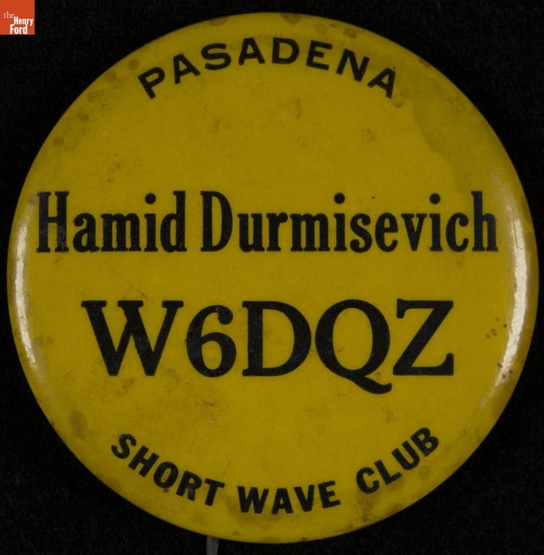 Identification Button, Worn by Hamid Durmisevich, 1930-1969
