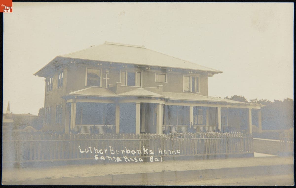 "Luther Burbank's Home, Santa Rosa, Cal.," circa 1915