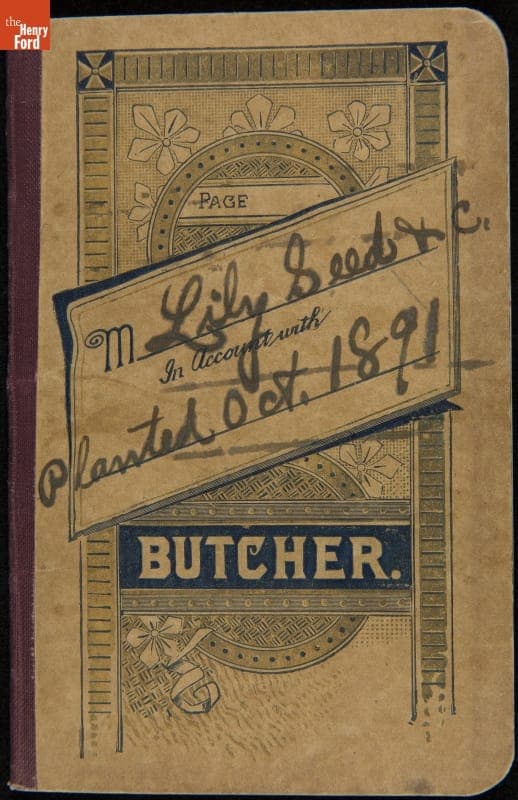 Luther Burbank Notebook, "Lily Seeds &c., Planted Oct. 1891"