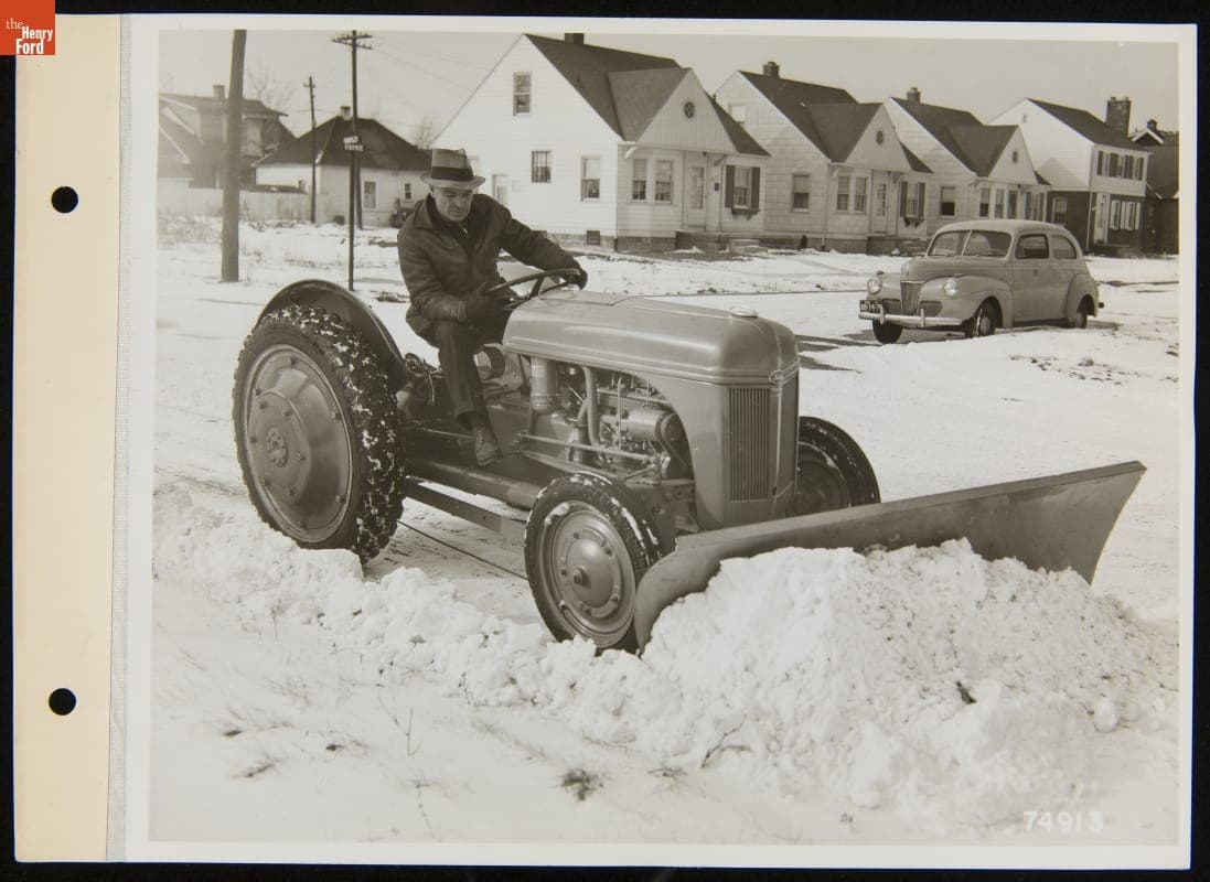 Ford-Ferguson 9N Tractor with Snow Plow, January 27, 1941
