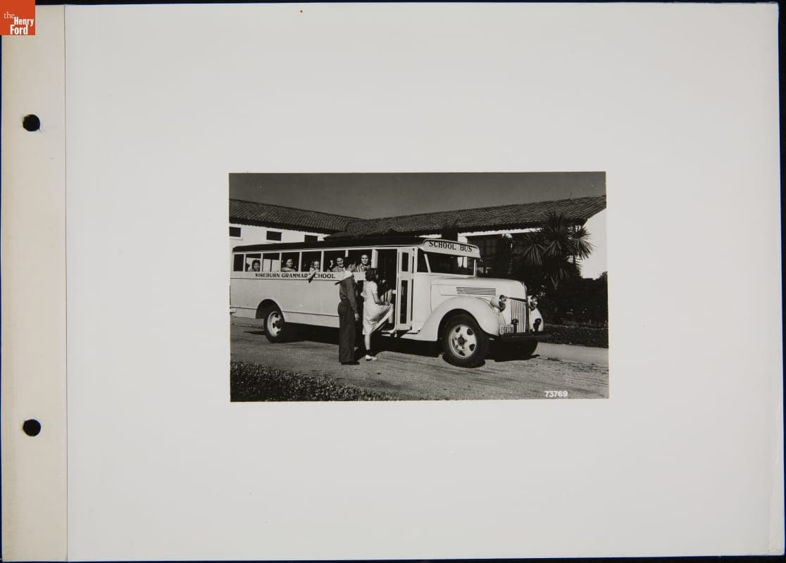Ford V-8 School Bus Used by Wiseburn Grammar School, El Segundo, California, May 1940