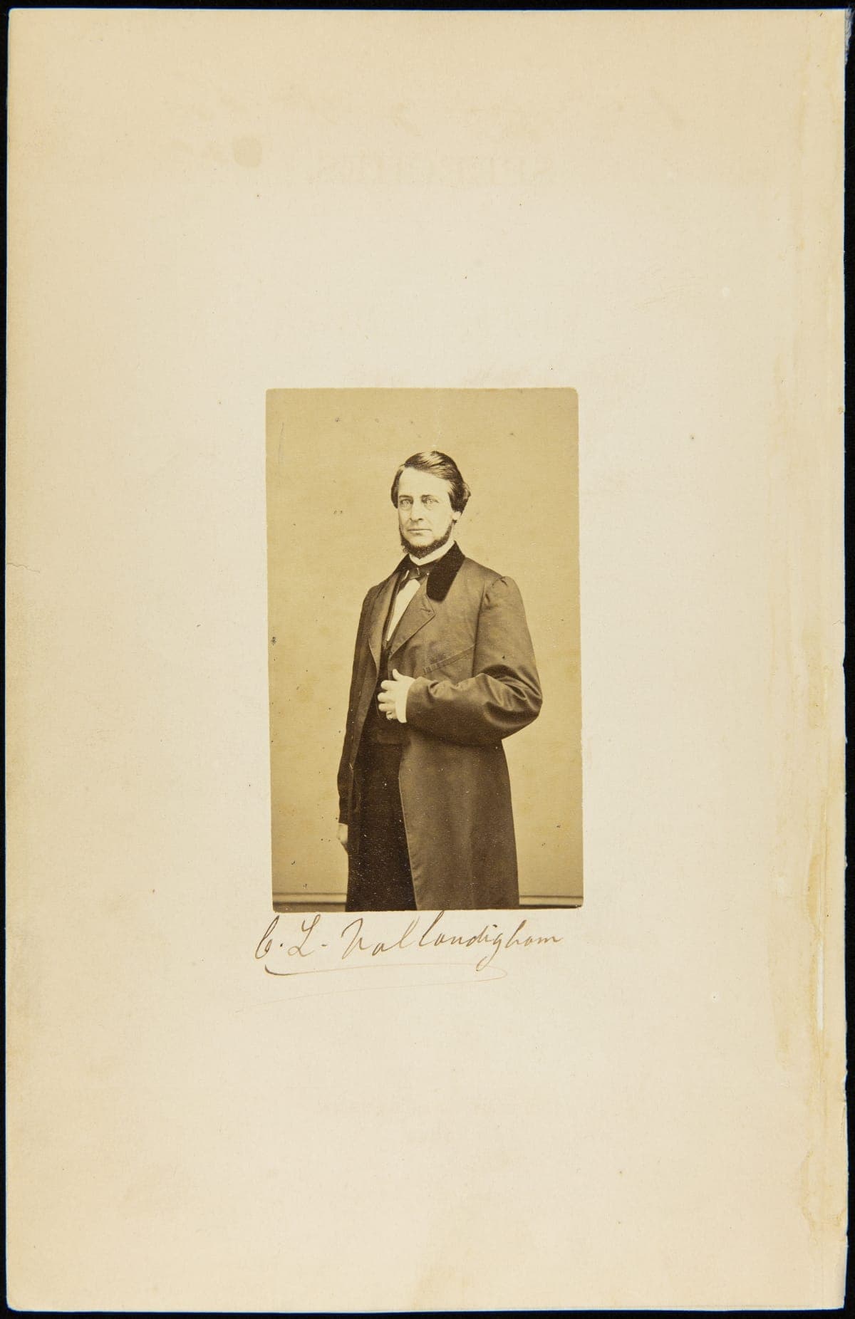 Portrait of Clement Laird Vallandigham, circa 1865