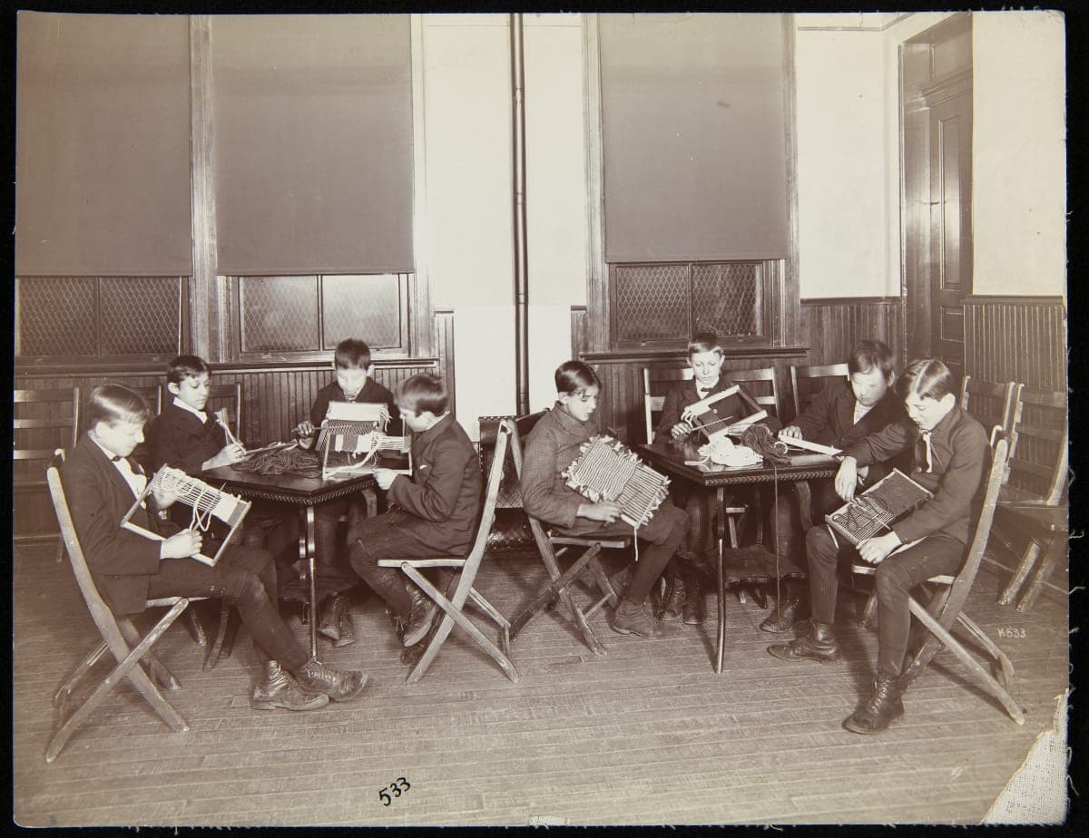 H. J. Heinz Company, Weaving at the Covode House, Pittsburgh, Pennsylvania, circa 1910