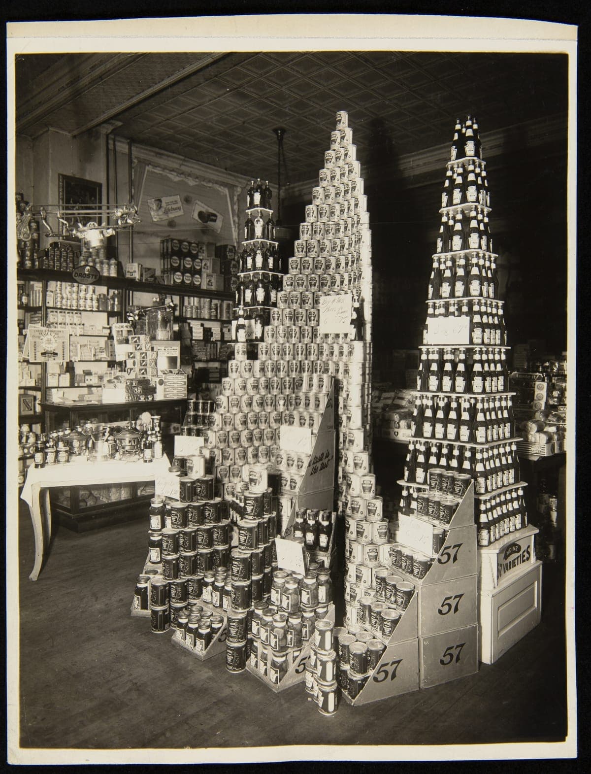 E. J. Smith Grocery Store Display of Heinz Products, Toledo, Ohio, circa 1930
