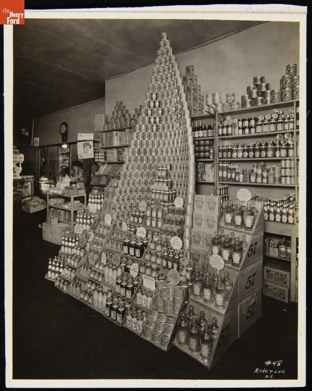 Wm. H. Breen Grocery Store Display of Heinz Products, Kansas City, Missouri, circa 1930