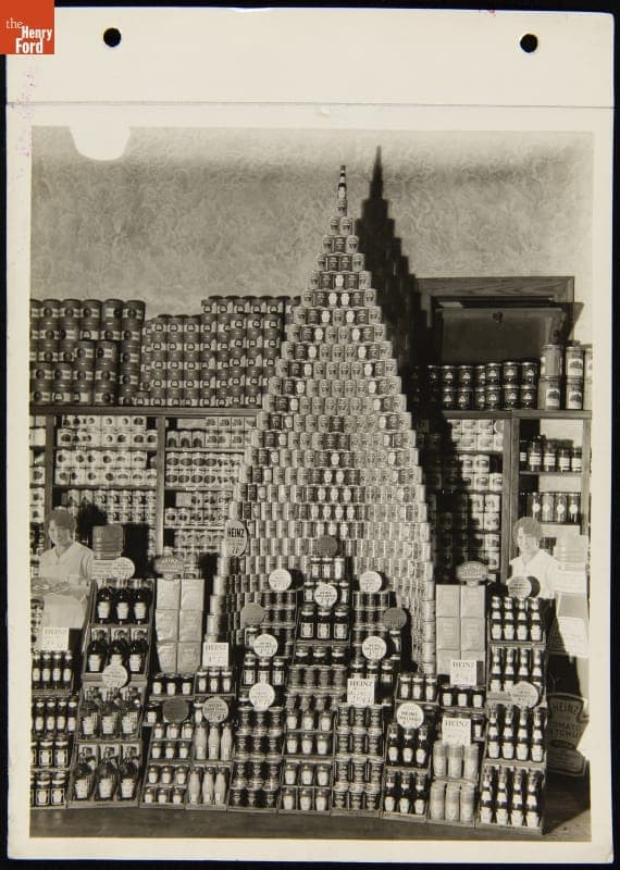 GEM Grocery Company Display of Heinz Products, Topeka, Kansas, circa 1930