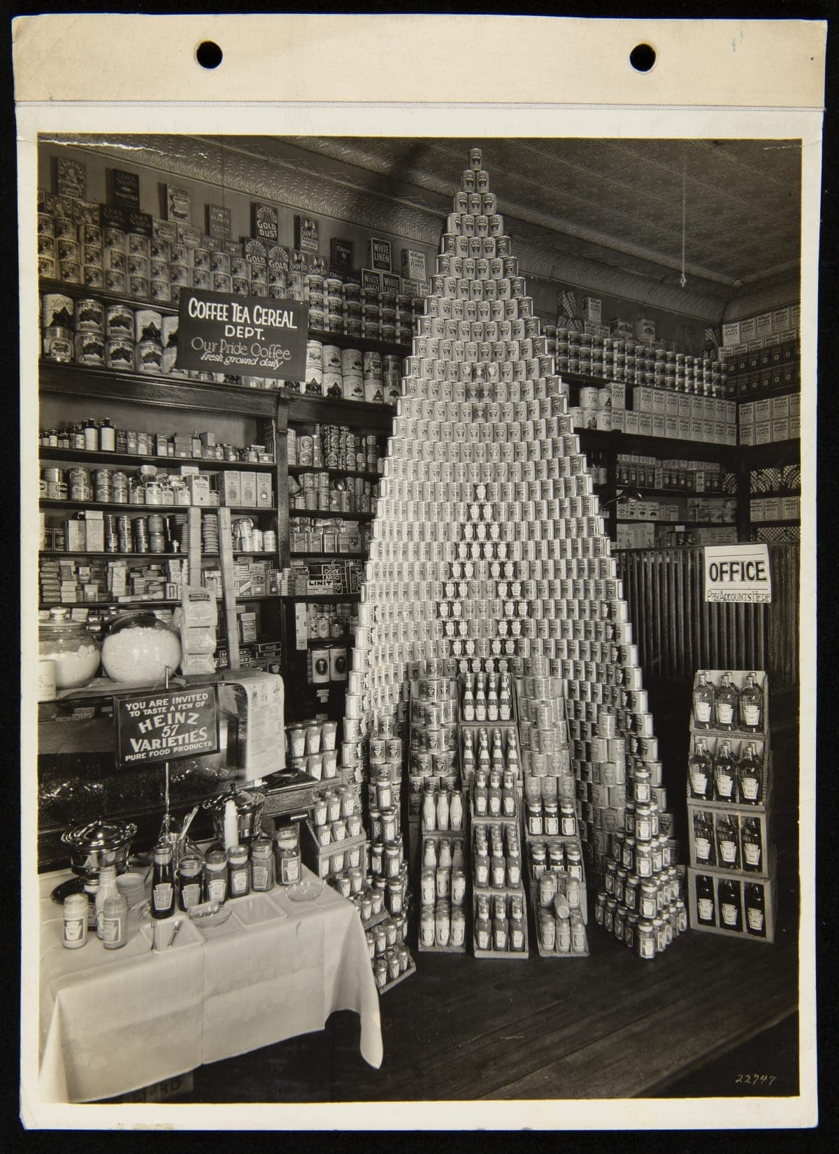 K. Hamady Grocery Store Display of Heinz Products, Flint, Michigan, circa 1930
