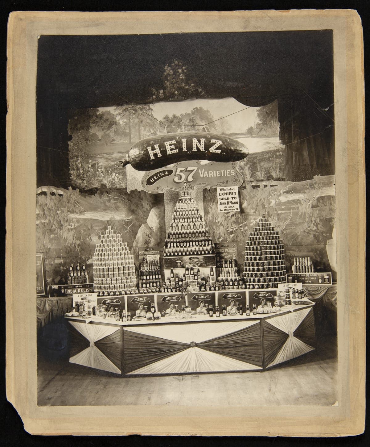 Grocery Store Floor Display of Heinz Products Sold to John H. Mann & Co., circa 1925