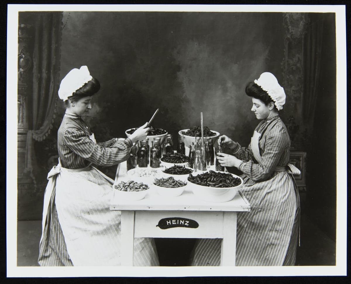 "Heinz Girls" Filling Pickle Jars by Hand, H. J. Heinz Company, circa 1900