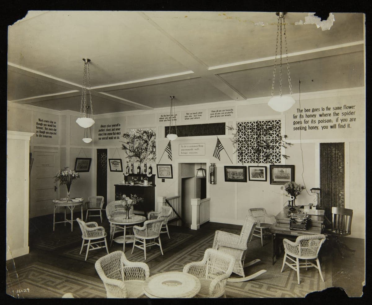 Reception Room in the Heinz Exhibition Building, Panama-Pacific International Exposition, San Francisco, California, September 24, 1915