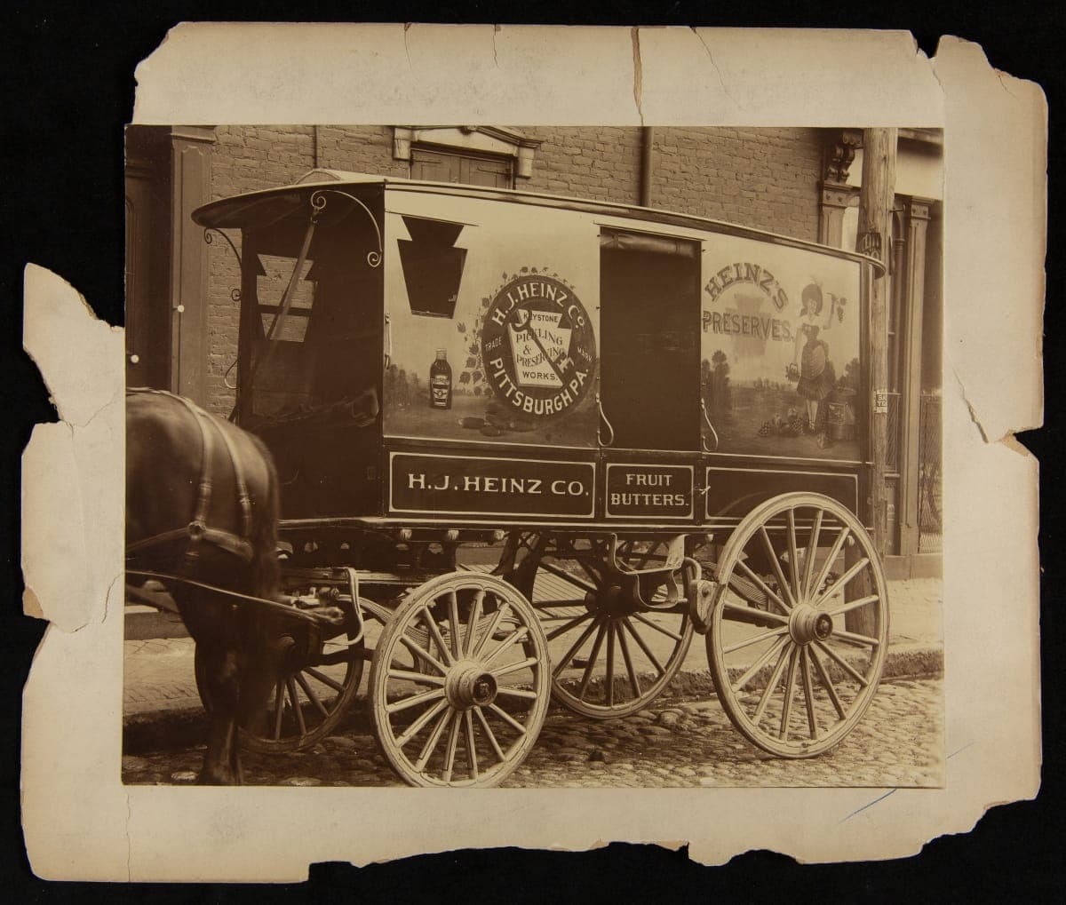 Wagon Painted with H. J. Heinz Company Advertising, circa 1895