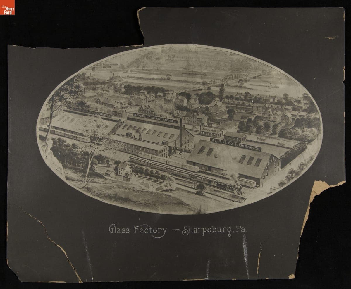Heinz Glass Factory in Sharpsburg, Pennsylvania, 1885-1910