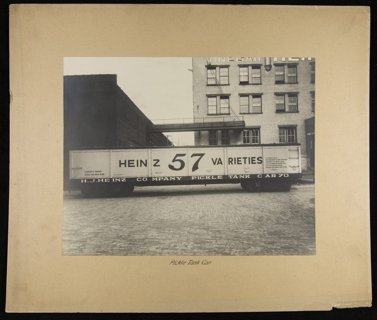 Heinz "57 Varieties" Pickle Tank Car, 1905-1910