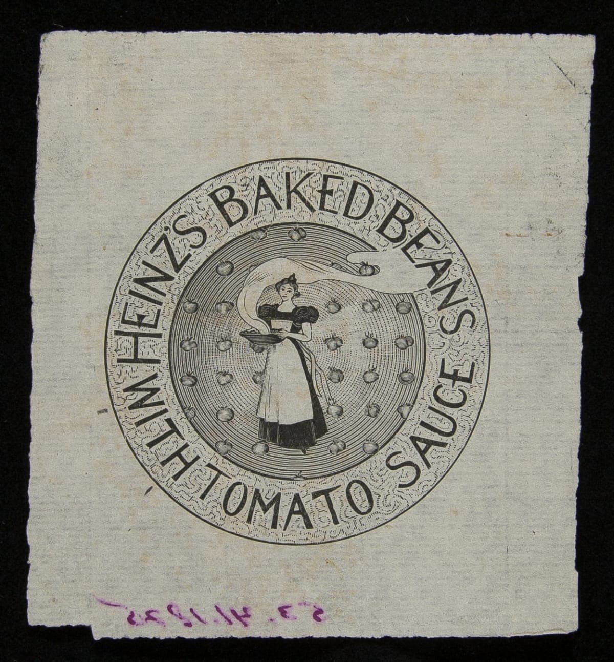 Advertising Proof, Logo for Heinz Baked Beans with Tomato Sauce, 1895-1910